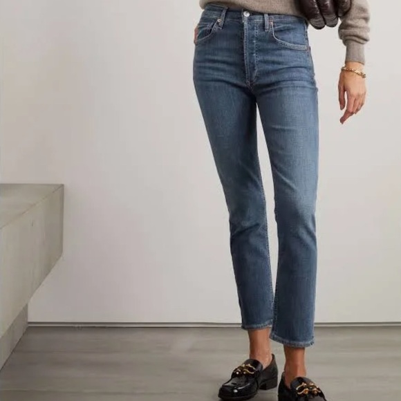 Citizen Of Humanity Jolene High Rise Slim Button Fly Jeans Size 29
